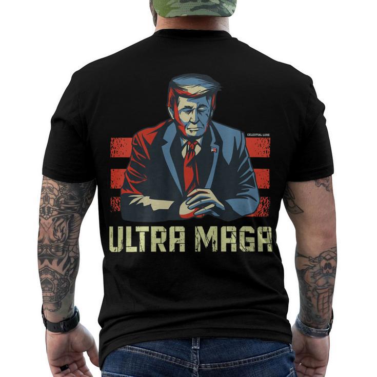 The Great Maga King Trump Ultra Proud Ultramaga   Men's Crewneck Short Sleeve Back Print T-shirt