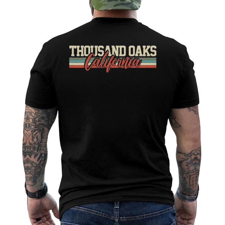 Thousand Oaks California Vintage Retro Men's Back Print T-shirt