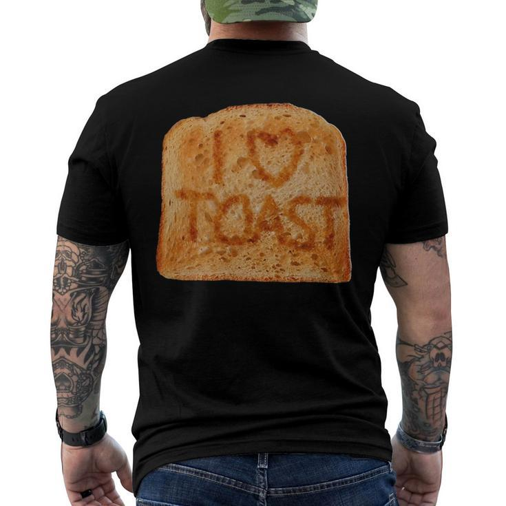 Toasted Slice Of Toast Bread Men's Back Print T-shirt