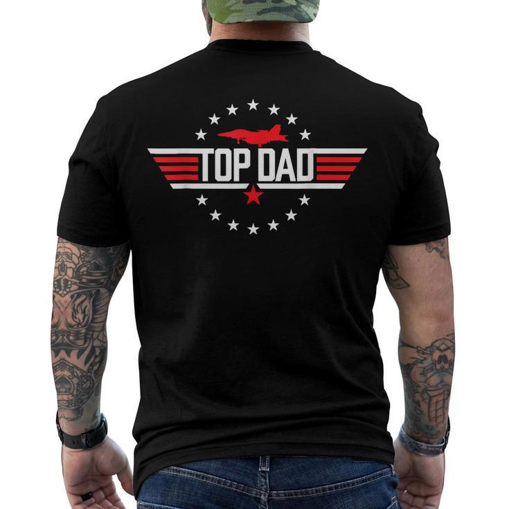 Top Dad Fathers Day Birthday Surprise Men's T-shirt Back Print