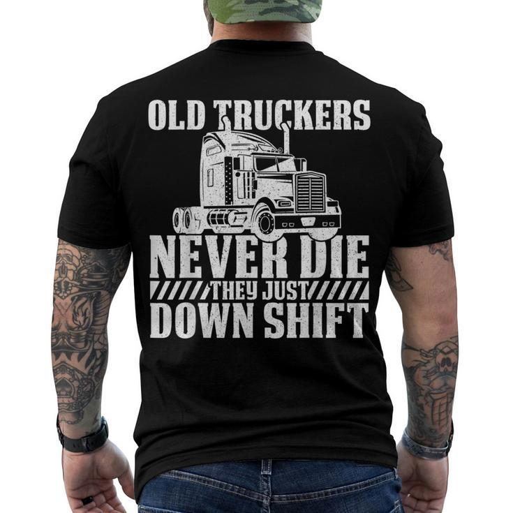 Truck Driver - Big Trucking Trucker Men's T-shirt Back Print
