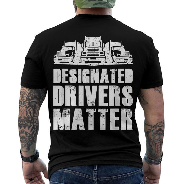 Truck Driver - Big Trucking Trucker Men's T-shirt Back Print