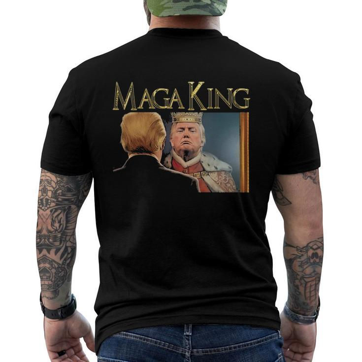 Trump Maga Great Maga King Donald Trump Men's Back Print T-shirt