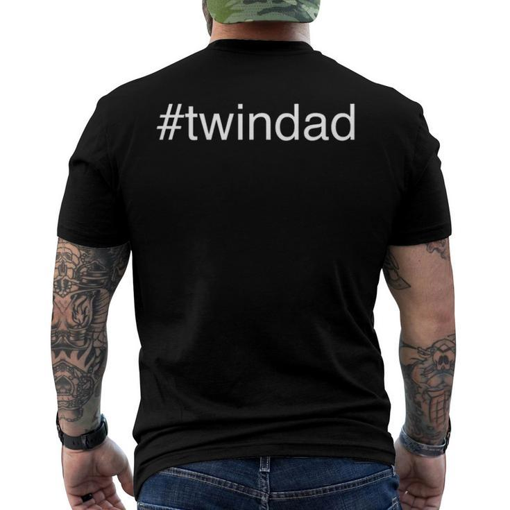 Twindad Hashtag Men Fathers Day Men's Back Print T-shirt