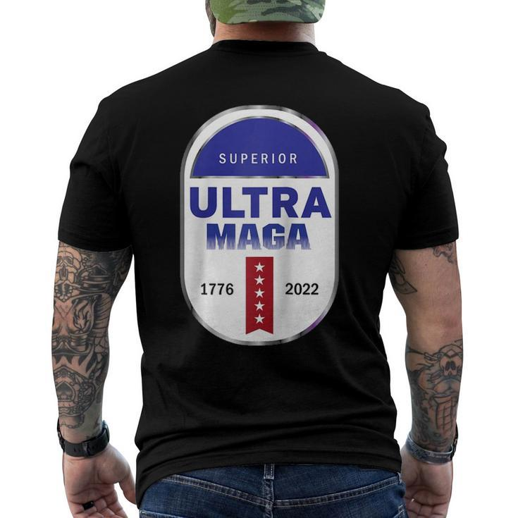 Ultra Maga 4Th Of July Raglan Baseball Tee Men's Back Print T-shirt