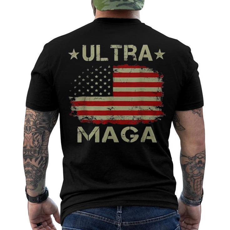 Ultra Maga And Proud Of It A Ultra Maga And Proud Of It V10 Men's Crewneck Short Sleeve Back Print T-shirt