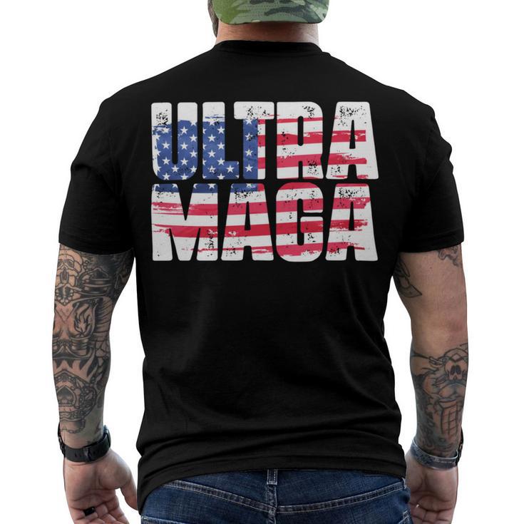 Ultra Maga And Proud Of It A Ultra Maga And Proud Of It  V17 Men's Crewneck Short Sleeve Back Print T-shirt