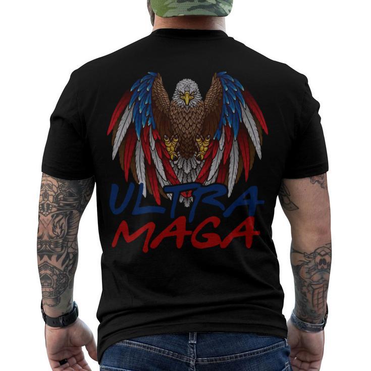 Ultra Maga Eagle Make America Great Aga Men's Crewneck Short Sleeve Back Print T-shirt