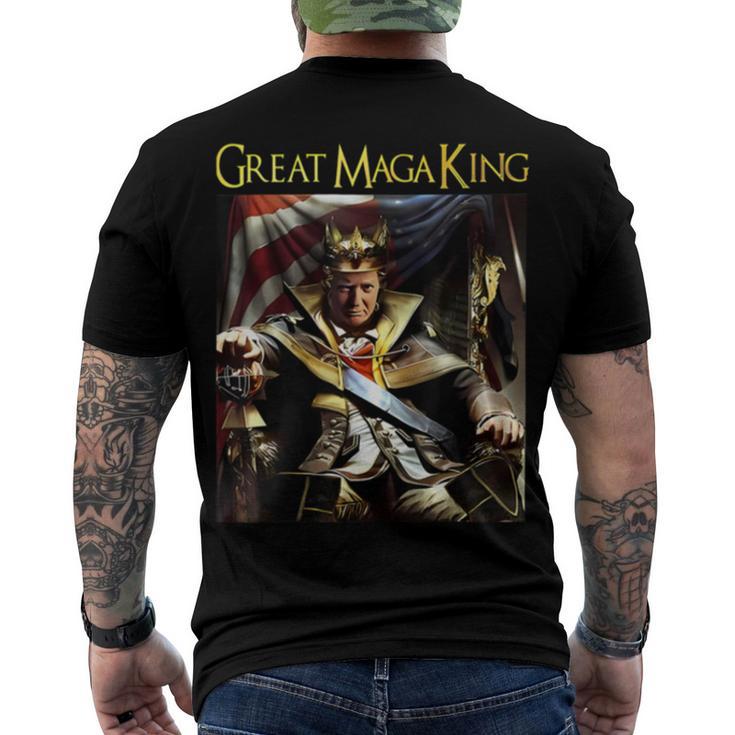 Ultra Maga Great Maga King Shirt Great Maga King Trump 2024  Men's Crewneck Short Sleeve Back Print T-shirt