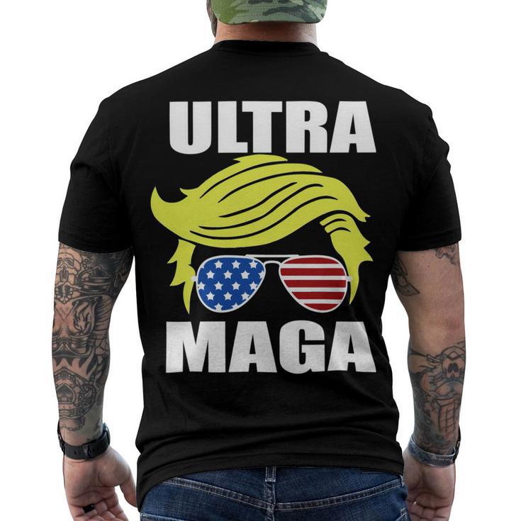 Ultra Maga Joe Biden Pro Trump Gift Men's Crewneck Short Sleeve Back Print T-shirt