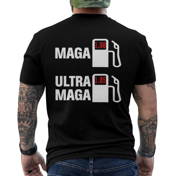 Ultra Maga Maga King Anti Biden Gas Prices Republicans Men's Back Print T-shirt