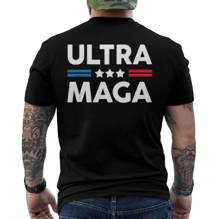 Ultra Maga Patriotic Trump Republicans Conservatives Apparel Men's Back Print T-shirt