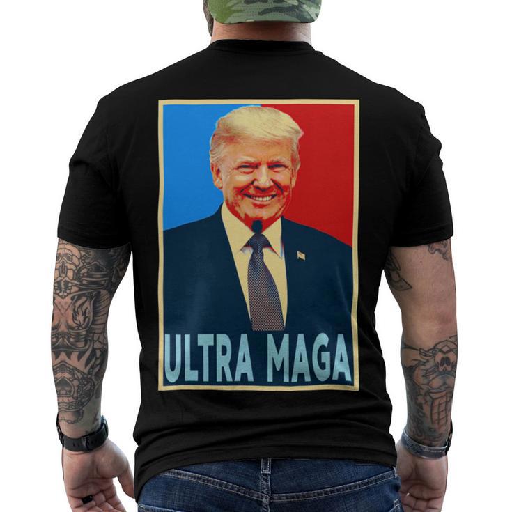 Ultra Maga President Donald Trump Gift Men's Crewneck Short Sleeve Back Print T-shirt