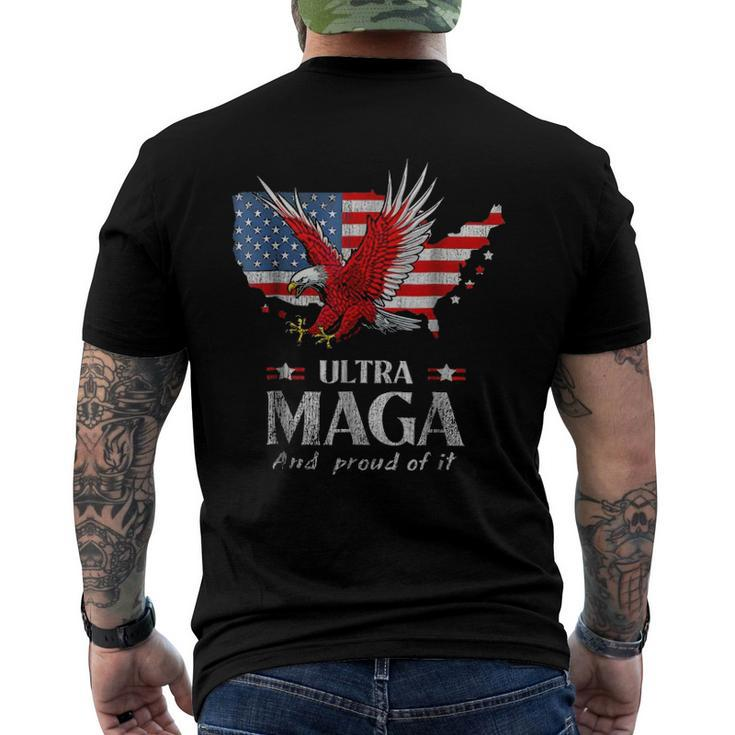 Ultra Maga And Proud Of It - The Great Maga King Trump Supporter Men's Back Print T-shirt
