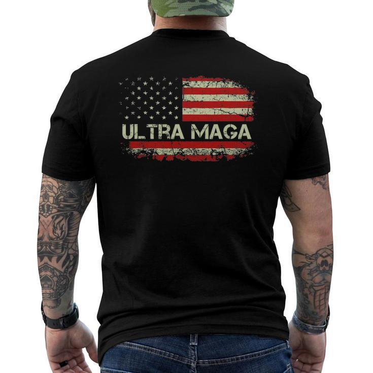 Mens Ultra Maga Proud Patriotic Republicans Proud Ultra Maga Men's Back Print T-shirt