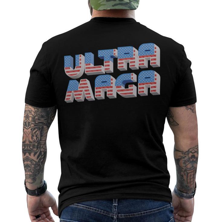 Ultra Maga Tshirt  Proud Ultra Maga  Make America Great Again  America Tshirt  United State Of America Men's Crewneck Short Sleeve Back Print T-shirt