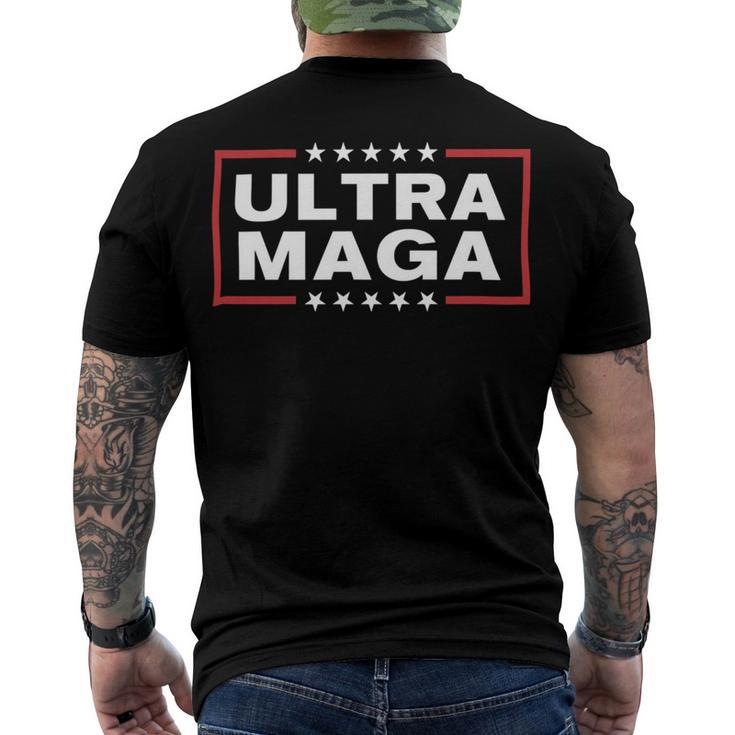 Ultra Maga United State Flag V3 Men's Crewneck Short Sleeve Back Print T-shirt