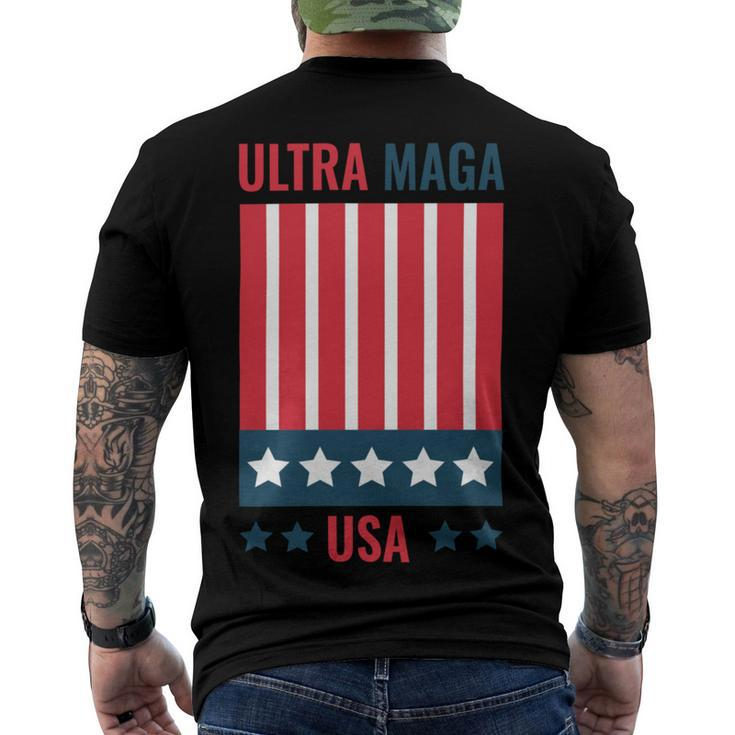 Ultra Maga Usa Men's Crewneck Short Sleeve Back Print T-shirt