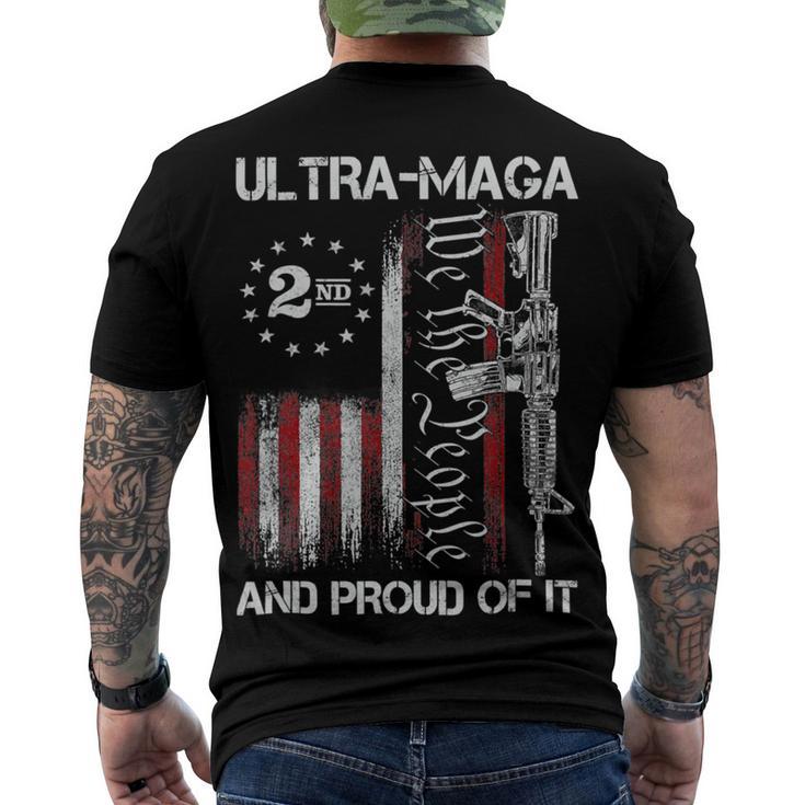 Ultra Maga We The People Proud Republican Usa Flag Men's Crewneck Short Sleeve Back Print T-shirt