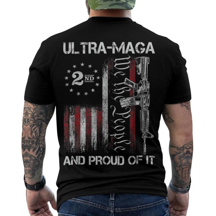 Ultra Maga We The People Proud Republican Usa Flag  V2 Men's Crewneck Short Sleeve Back Print T-shirt