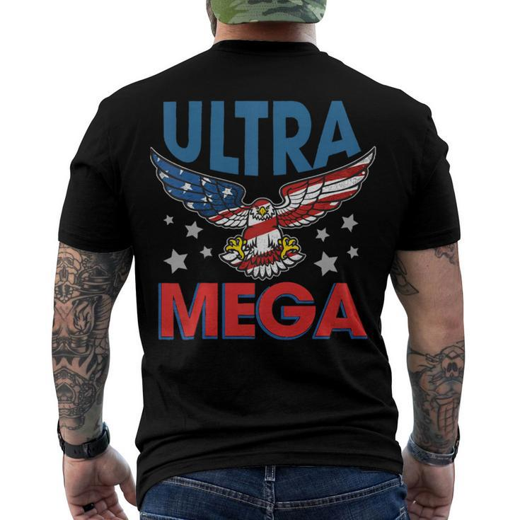 Ultra Mega Eagle  Men's Crewneck Short Sleeve Back Print T-shirt