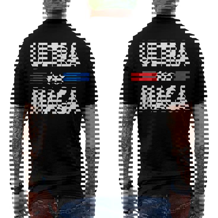 Ultra Mega Patriotic Trp Republicans Conservatives Apparel Men's T-shirt Back Print