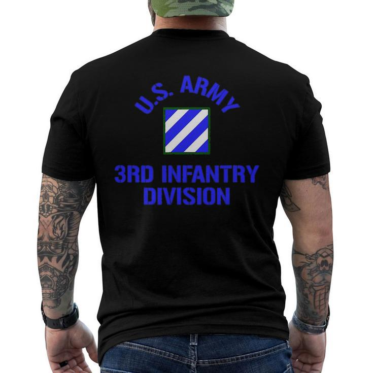 Us Army 3Rd Infantry Division Men's Back Print T-shirt