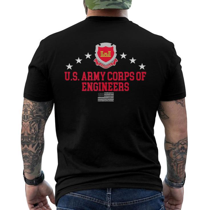 Us Army Corps Of Engineers Usace Men's Back Print T-shirt