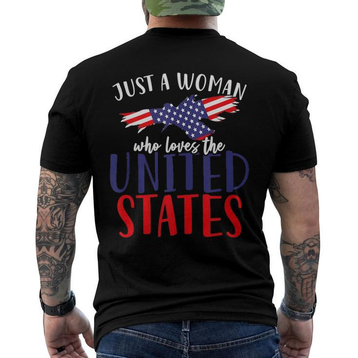 Us Flag Freedom United States Women American 4Th Of July Men's Back Print T-shirt