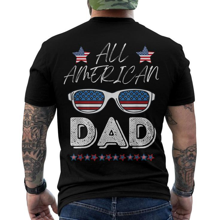 Usa 4Th Of July Great American Flag Dad Men's T-shirt Back Print