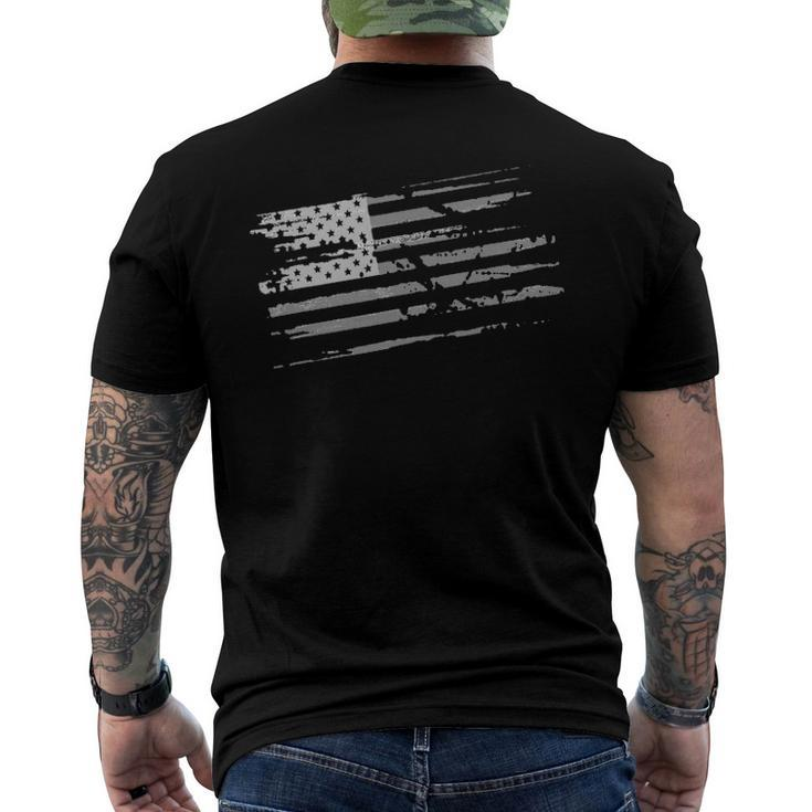 Usa American Flag - Represent The Eagle Men's Back Print T-shirt