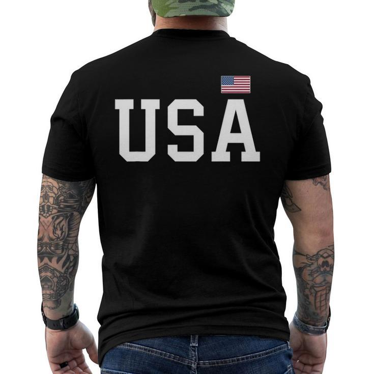 Usa Women Men Kids Patriotic American Flag 4Th Of July Men's Back Print T-shirt
