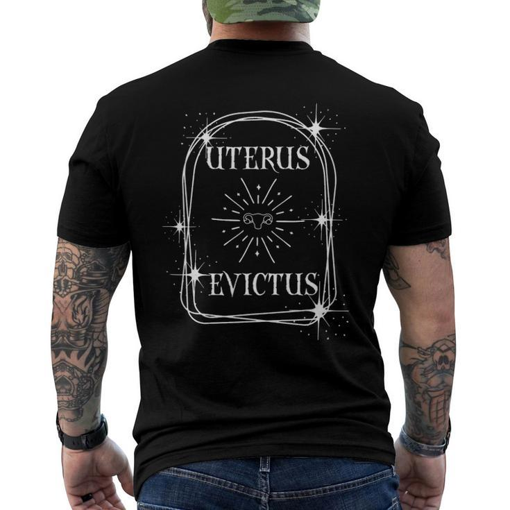 Uterus Evictus Hysterectomy Glitter Apparel Men's Back Print T-shirt