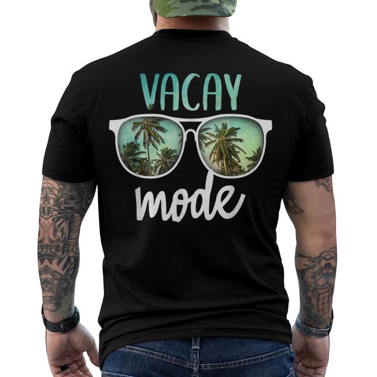 Vacay Mode Cute Vacation Summer Cruise Getaway Men's Crewneck Short Sleeve Back Print T-shirt