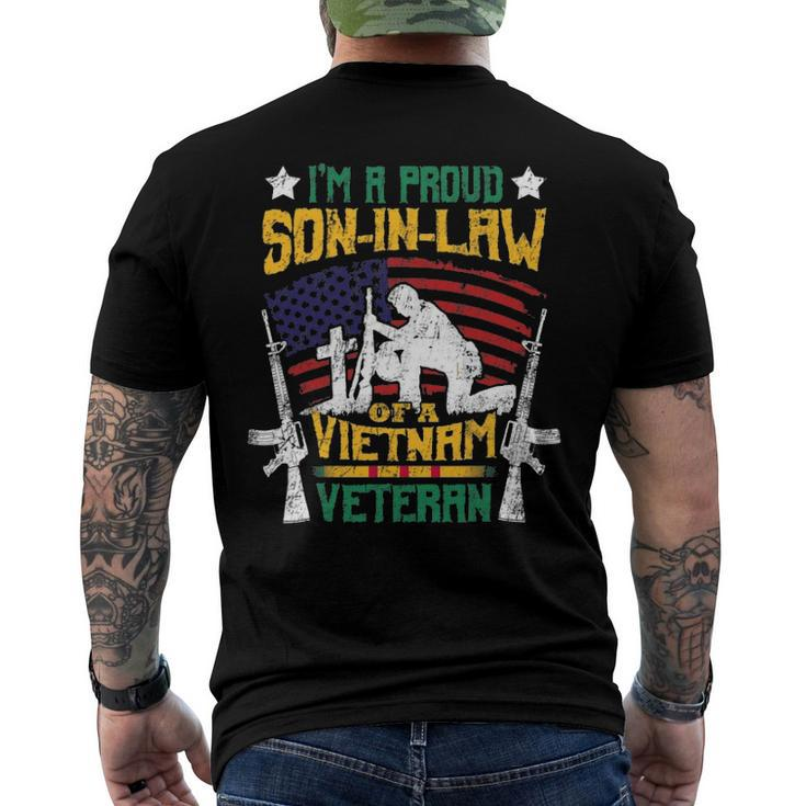 Veteran Proud Son In Law Of A Vietnam Veteran Men's Back Print T-shirt