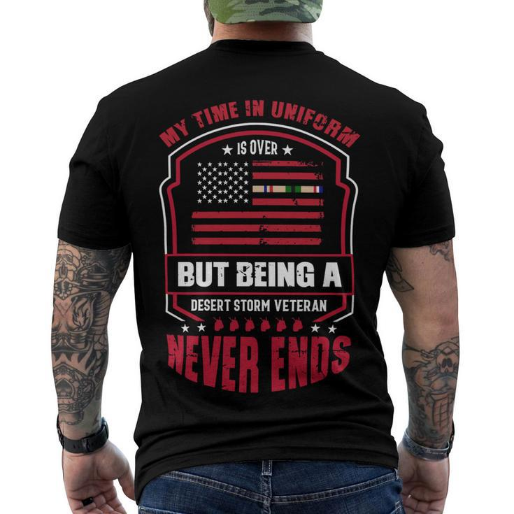 Veteran Veterans Day Amazing Patriotic Veteran Design 17 Navy Soldier Army Military Men's Crewneck Short Sleeve Back Print T-shirt