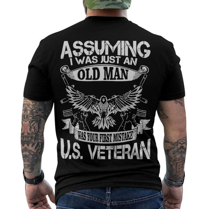 Veteran Veterans Day Us Veteran 43 Navy Soldier Army Military Men's Crewneck Short Sleeve Back Print T-shirt