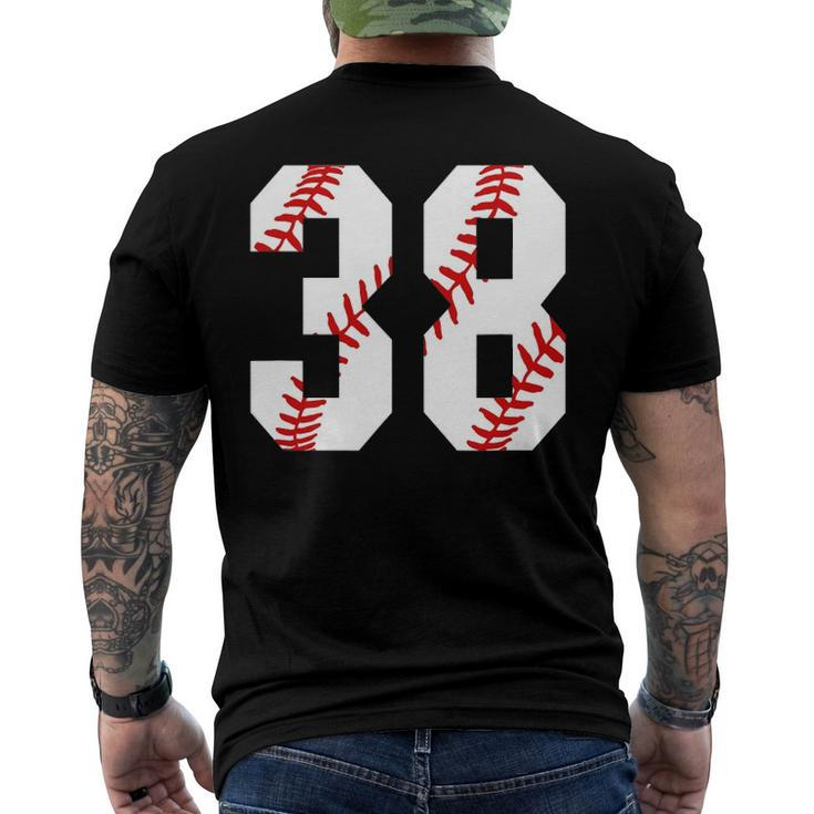 Vintage Baseball 38 Jersey Baseball Number 38 Player Men's Back Print T-shirt
