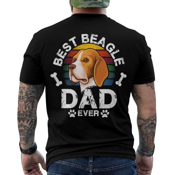 Vintage Distressed Best Lovers Dad 180 Beagle Dog Men's T-shirt Back Print