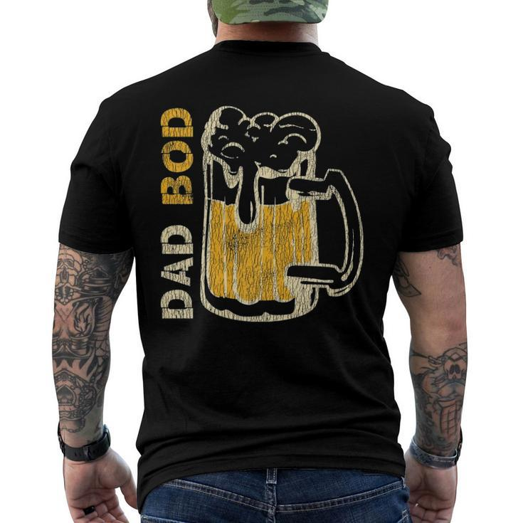 Vintage Its Not A Dad Bod Its Father Dad Figure Drinking Men's Back Print T-shirt
