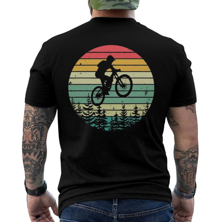 Vintage Mountain Bike Retro Downhill Biking Men's Back Print T-shirt