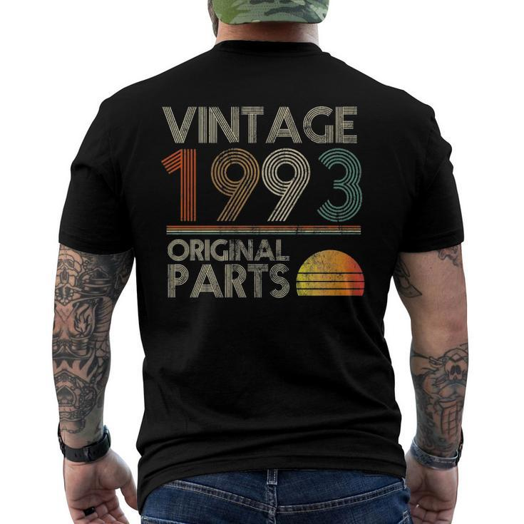 Vintage Original Parts Birthday 1993 29Th Retro Style Men's Back Print T-shirt