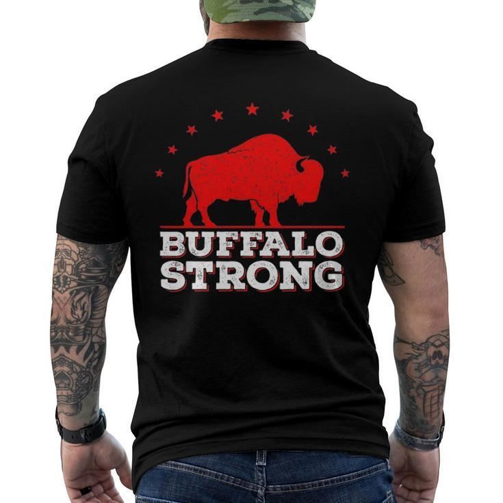 Vintage Pray For Buffalo - Buffalo Strong Men's Back Print T-shirt