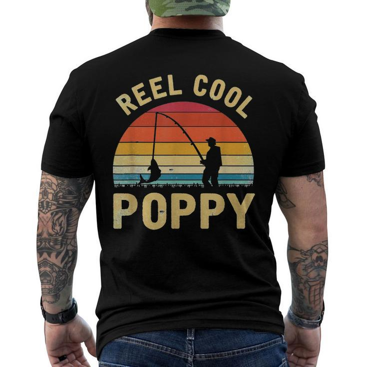Vintage Reel Cool Poppy Fish Fishing Fathers Day Classic Men's Back Print T-shirt