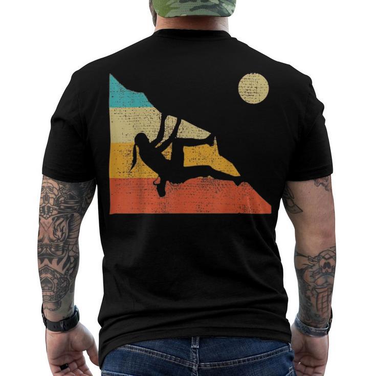 Vintage Retro Rock Climber 178 Shirt Men's Crewneck Short Sleeve Back Print T-shirt