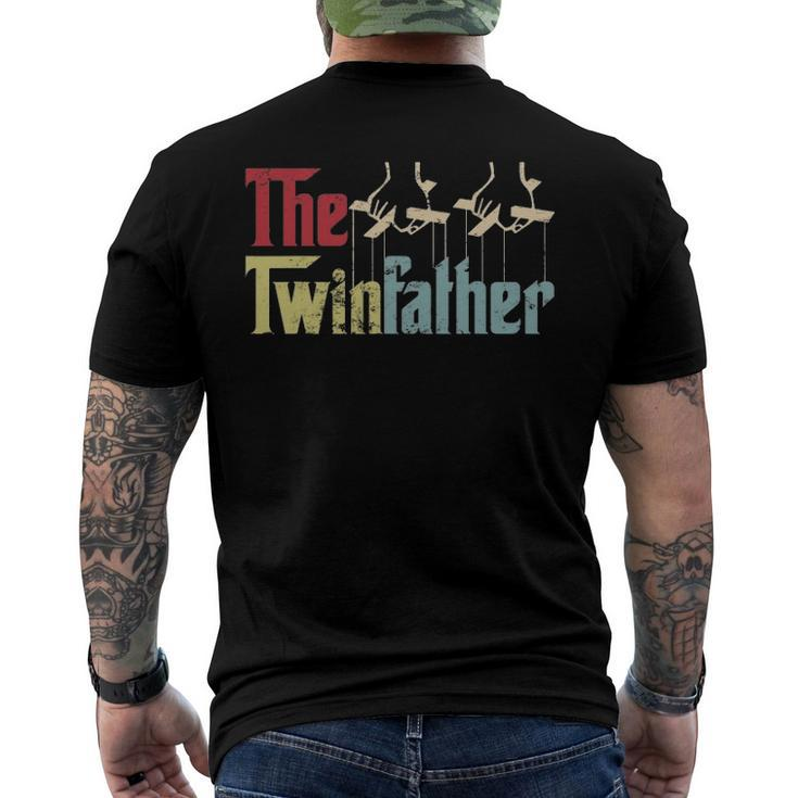 Vintage The Twinfather Happy Fathers Day Proud Dad Of Twins Men's Back Print T-shirt