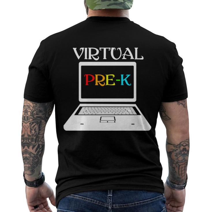 Virtual Prek  Men's Crewneck Short Sleeve Back Print T-shirt
