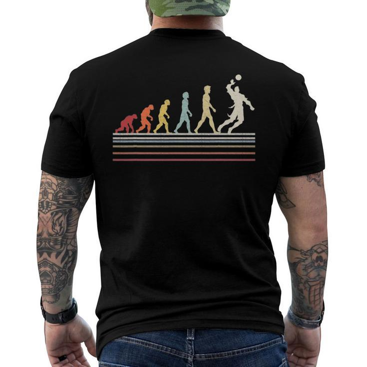 Volleyball Evolution Of Man Sport Retro Vintage Men's Back Print T-shirt