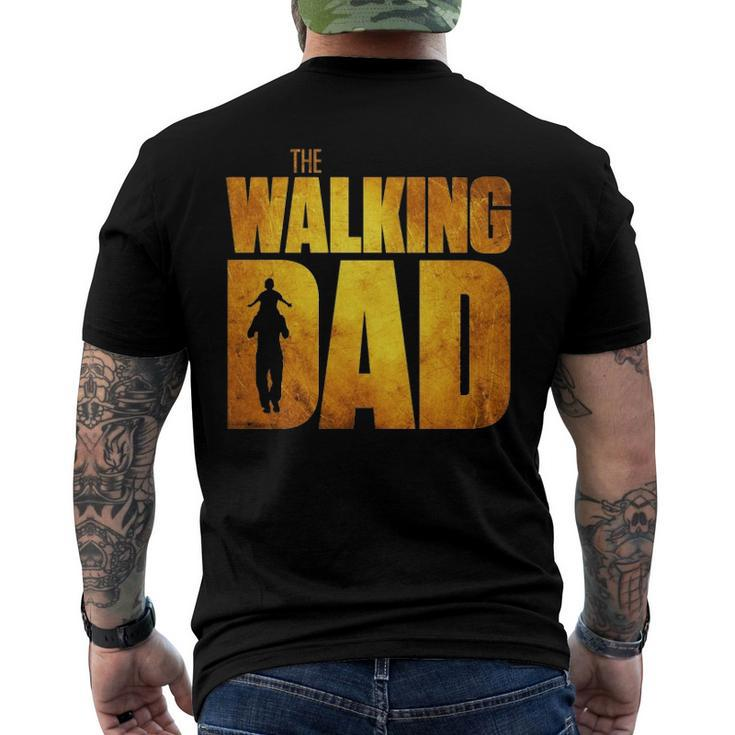 Walking Dad Fathers Day Best Grandfather Men Fun Men's Back Print T-shirt