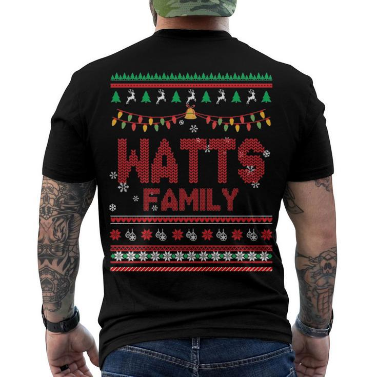 Watts Name Watts Family Men's T-Shirt Back Print
